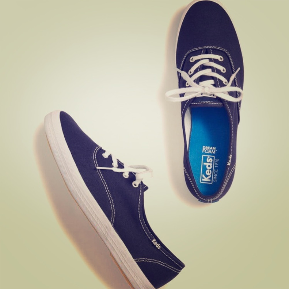 Navy Canvas Ked Sneaker 7.5